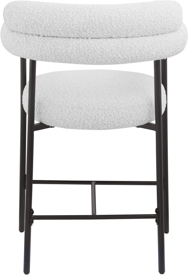 Blake Boucle Fabric Upholstered Counter Stool — 986-C - Cream - 986Cream-C alternate view 2