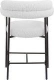 Blake Boucle Fabric Upholstered Counter Stool — 986-C - Cream - 986Cream-C alternate view 2