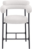 Blake Boucle Fabric Upholstered Counter Stool — 986-C - Cream - 986Cream-C alternate view 4