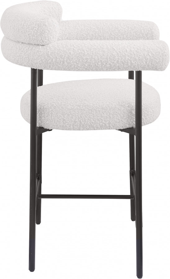 Blake Boucle Fabric Upholstered Counter Stool — 986-C - Cream - 986Cream-C alternate view 5