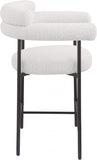 Blake Boucle Fabric Upholstered Counter Stool — 986-C - Cream - 986Cream-C alternate view 5