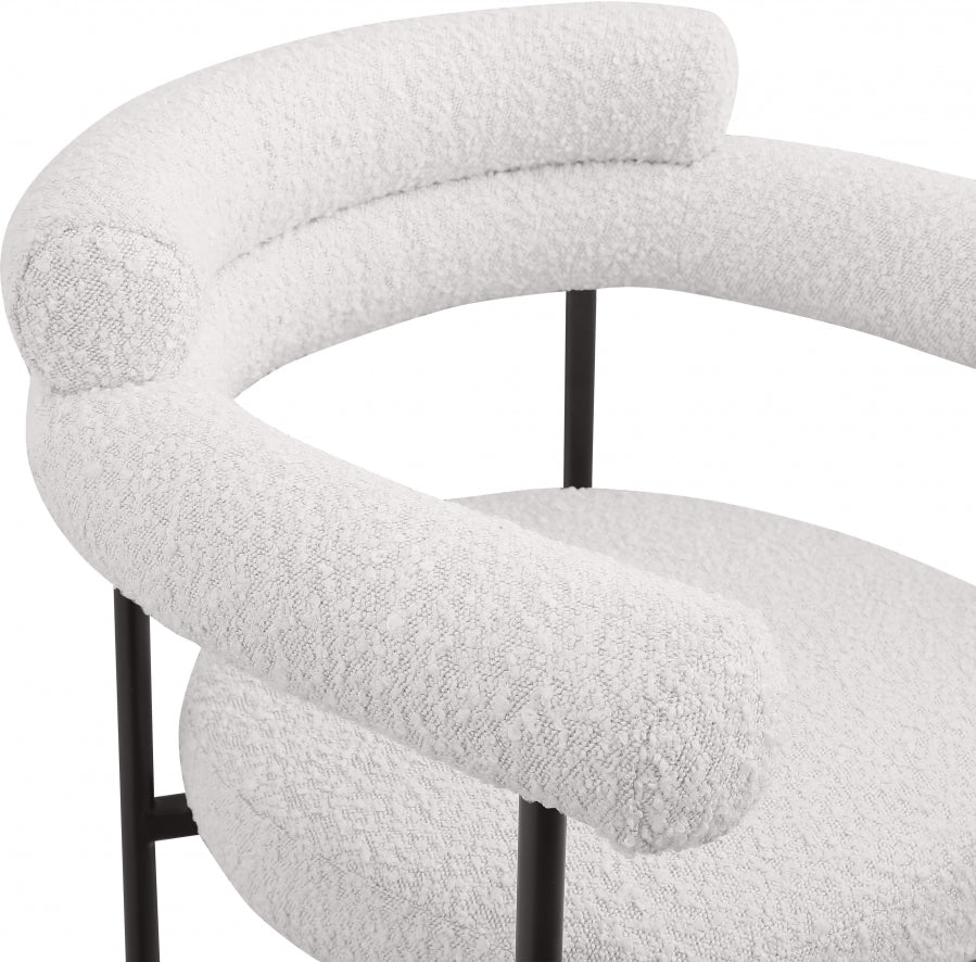 Blake Boucle Fabric Upholstered Counter Stool — 986-C - Cream - 986Cream-C alternate view 6