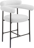 Blake Boucle Fabric Upholstered Counter Stool — 986-C - Cream - 986Cream-C