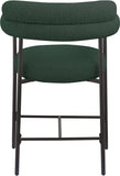 Blake Boucle Fabric Upholstered Counter Stool — 986-C - Green - 986Green-C alternate view 2