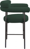 Blake Boucle Fabric Upholstered Counter Stool — 986-C - Green - 986Green-C alternate view 5