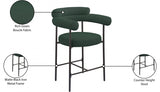 Blake Boucle Fabric Upholstered Counter Stool — 986-C - Green - 986Green-C Infographic
