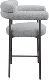 Blake Boucle Fabric Upholstered Counter Stool — 986-C - Grey - 986Grey-C alternate view 5