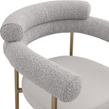 Blake Vegan Leather And Boucle Fabric Upholstered Counter Stool — 994-C - Taupe - 994Taupe-C alternate view 6