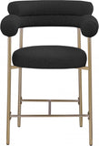 Blake Boucle Fabric Upholstered Counter Stool — 993-C - Black - 993Black-C alternate view 4