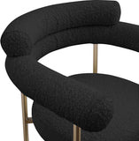 Blake Boucle Fabric Upholstered Counter Stool — 993-C - Black - 993Black-C alternate view 6