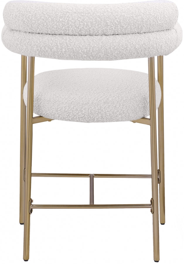 Blake Boucle Fabric Upholstered Counter Stool — 993-C - Cream - 993Cream-C alternate view 2