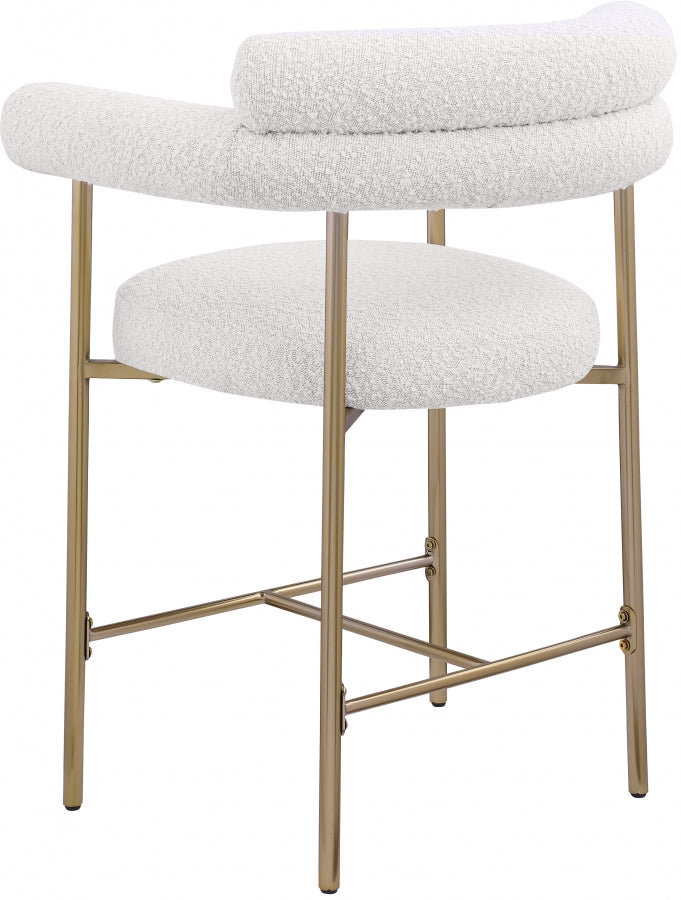 Blake Boucle Fabric Upholstered Counter Stool — 993-C - Cream - 993Cream-C alternate view 3