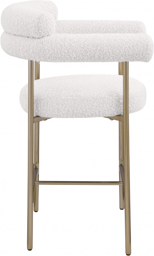 Blake Boucle Fabric Upholstered Counter Stool — 993-C - Cream - 993Cream-C alternate view 5