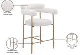 Blake Boucle Fabric Upholstered Counter Stool — 993-C - Cream - 993Cream-C Infographic