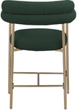 Blake Boucle Fabric Upholstered Counter Stool — 993-C - Green - 993Green-C alternate view 2