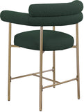 Blake Boucle Fabric Upholstered Counter Stool — 993-C - Green - 993Green-C alternate view 3