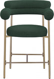 Blake Boucle Fabric Upholstered Counter Stool — 993-C - Green - 993Green-C alternate view 4