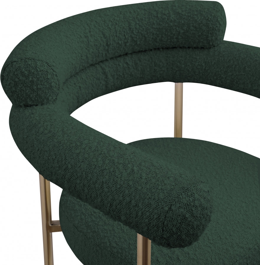 Blake Boucle Fabric Upholstered Counter Stool — 993-C - Green - 993Green-C alternate view 6