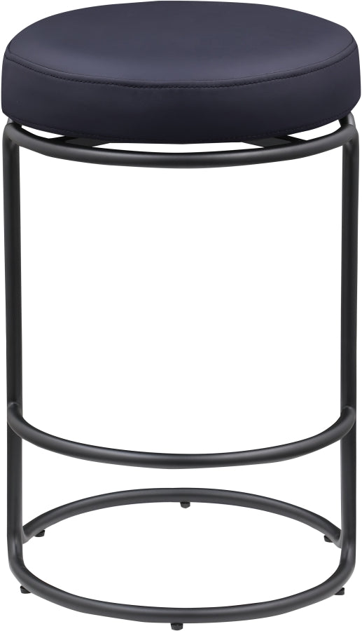 Madison Vegan Leather Upholstered Counter Stool — 984-C - Black - 984Black-C alternate view 2