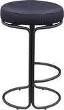 Madison Vegan Leather Upholstered Counter Stool — 984-C - Black - 984Black-C alternate view 3