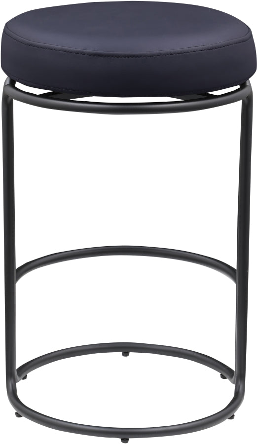 Madison Vegan Leather Upholstered Counter Stool — 984-C - Black - 984Black-C alternate view 4