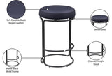 Madison Vegan Leather Upholstered Counter Stool — 984-C - Black - 984Black-C Infographic