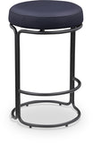 Madison Vegan Leather Upholstered Counter Stool — 984-C - Black - 984Black-C
