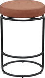 Madison Vegan Leather Upholstered Counter Stool — 984-C - Cognac - 984Cognac-C alternate view 2