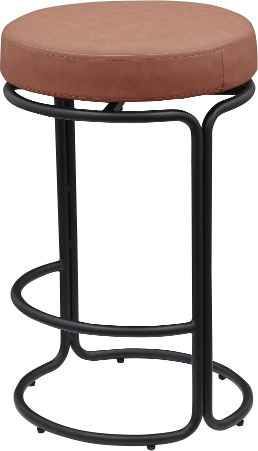 Madison Vegan Leather Upholstered Counter Stool — 984-C - Cognac - 984Cognac-C alternate view 5