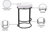 Madison Vegan Leather Upholstered Counter Stool — 984-C - Cream - 984Cream-C Infographic