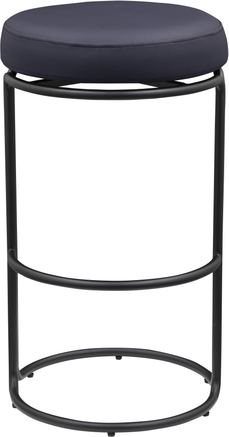 Madison Vegan Leather Upholstered Bar Stool — 985-C - Black - 985Black-C alternate view 2
