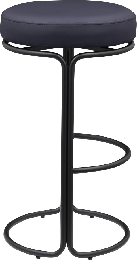 Madison Vegan Leather Upholstered Bar Stool — 985-C - Black - 985Black-C alternate view 3