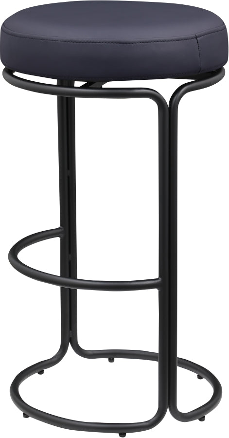 Madison Vegan Leather Upholstered Bar Stool — 985-C - Black - 985Black-C alternate view 5