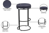 Madison Vegan Leather Upholstered Bar Stool — 985-C - Black - 985Black-C Infographic