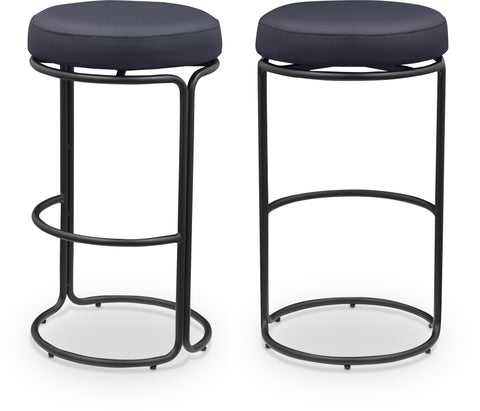 Madison Vegan Leather Upholstered Bar Stool — 985-C (Set of 2)