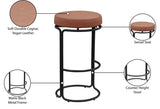 Madison Vegan Leather Upholstered Bar Stool — 985-C - Cognac - 985Cognac-C Infographic