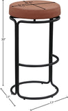 Madison Vegan Leather Upholstered Bar Stool — 985-C - Cognac - 985Cognac-C Dim