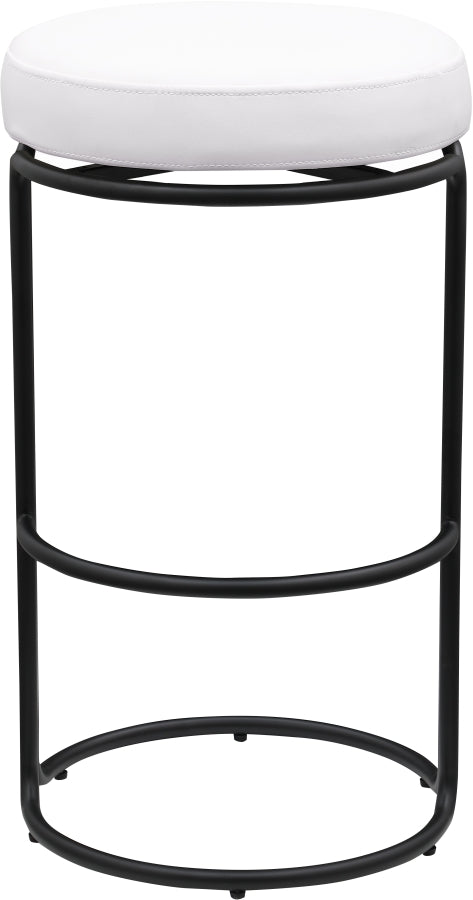 Madison Vegan Leather Upholstered Bar Stool — 985-C - Cream - 985Cream-C alternate view 2