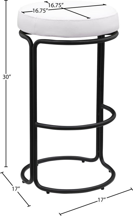 Madison Vegan Leather Upholstered Bar Stool — 985-C - Cream - 985Cream-C Dim