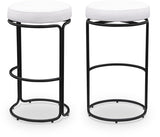Madison Vegan Leather Upholstered Bar Stool — 985-C - Cream - 985Cream-C Double Chair