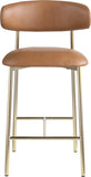 Lupita Vegan Leather Upholstered Counter Stool — 995-C - Cognac - 995Cognac-C alternate view 2