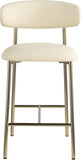 Lupita Vegan Leather Upholstered Counter Stool — 995-C - Cream - 995Cream-C alternate view 2
