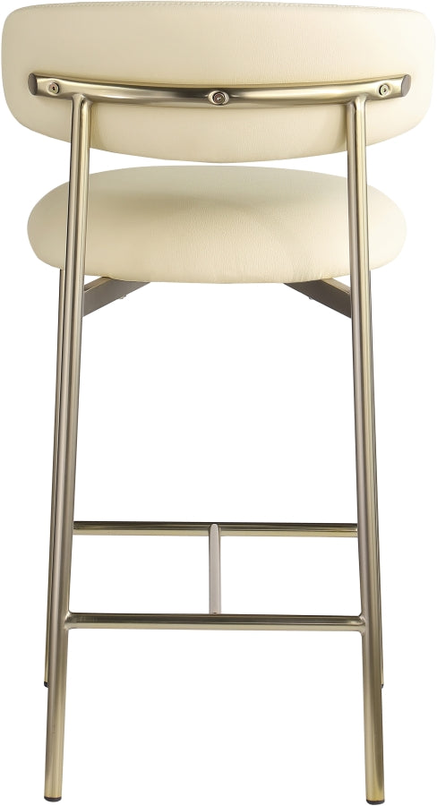 Lupita Vegan Leather Upholstered Counter Stool — 995-C - Cream - 995Cream-C alternate view 4