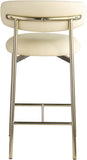 Lupita Vegan Leather Upholstered Counter Stool — 995-C - Cream - 995Cream-C alternate view 4