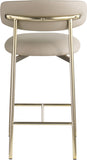 Lupita Vegan Leather Upholstered Counter Stool — 995-C - Taupe - 995Taupe-C alternate view 4