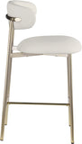 Lupita Vegan Leather Upholstered Counter Stool — 995-C - White - 995White-C alternate view 3