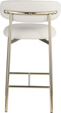 Lupita Vegan Leather Upholstered Counter Stool — 995-C - White - 995White-C alternate view 4