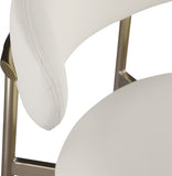 Lupita Vegan Leather Upholstered Counter Stool — 995-C - White - 995White-C alternate view 6