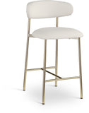 Lupita Vegan Leather Upholstered Counter Stool — 995-C - White - 995White-C