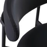 Lupita Vegan Leather Upholstered Counter Stool — 996-C - Black - 996Black-C alternate view 6